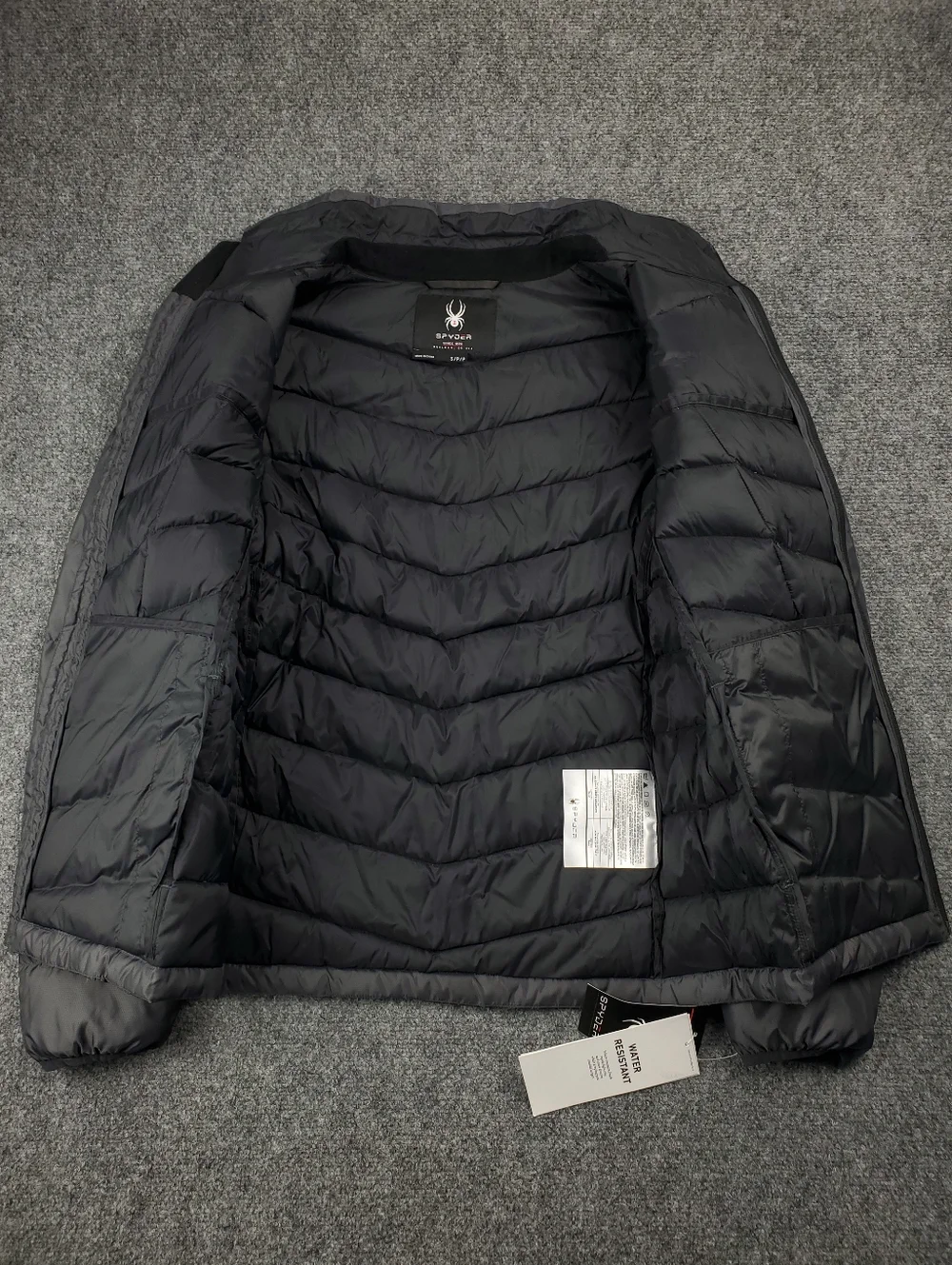 Spyder Pelmo Goose Down Puffer Jacket Mens Small 550 Lightweight Insulated NEW - Picture 3 of 14